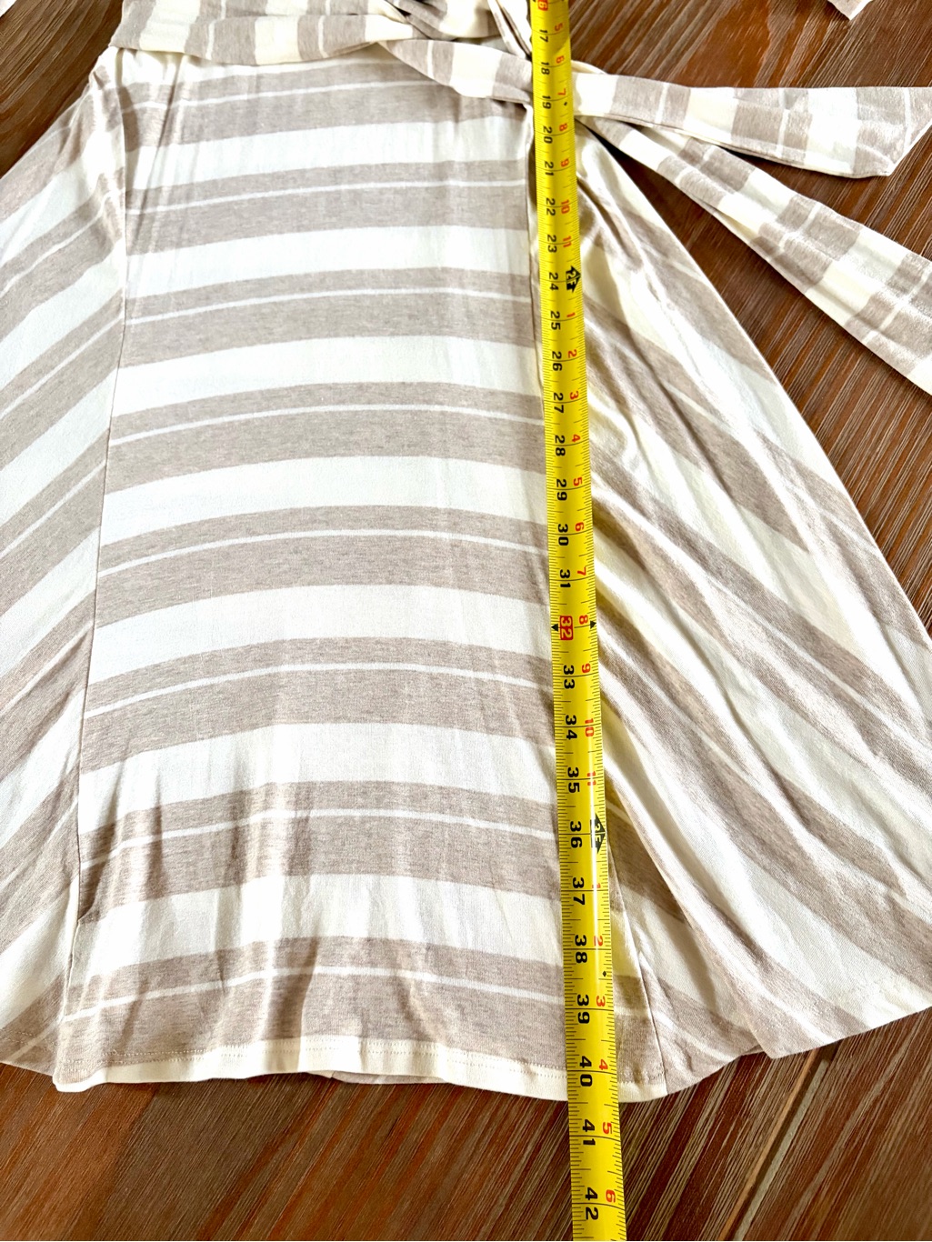Nwt Ella Moss Striped Tie-Waist Midi Dress — image 5 of 8